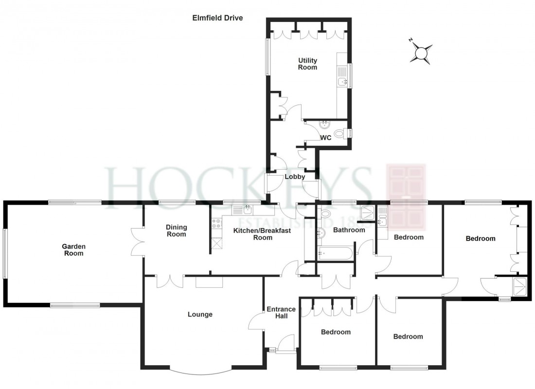 Floorplan for 36 Elmfield Drive, Emneth, PE14