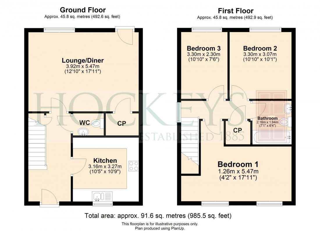 Floorplan for Samworth Close, Balsham, CB21