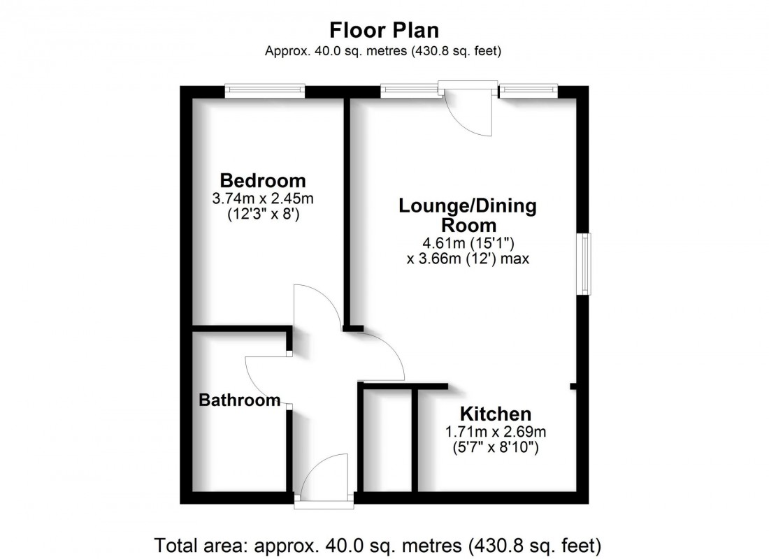 Floorplan for Kings Road, Cambridge, CB3
