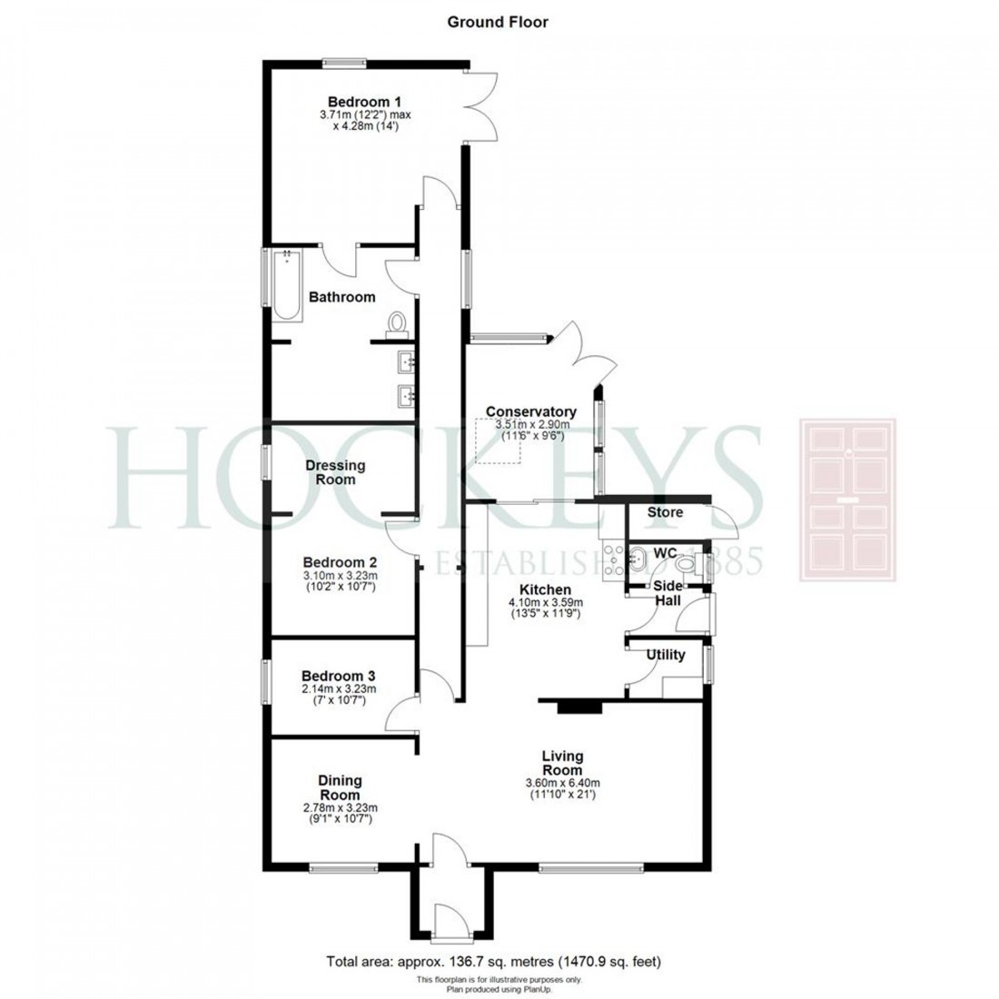 Floorplan for Newington, Willingham, CB24