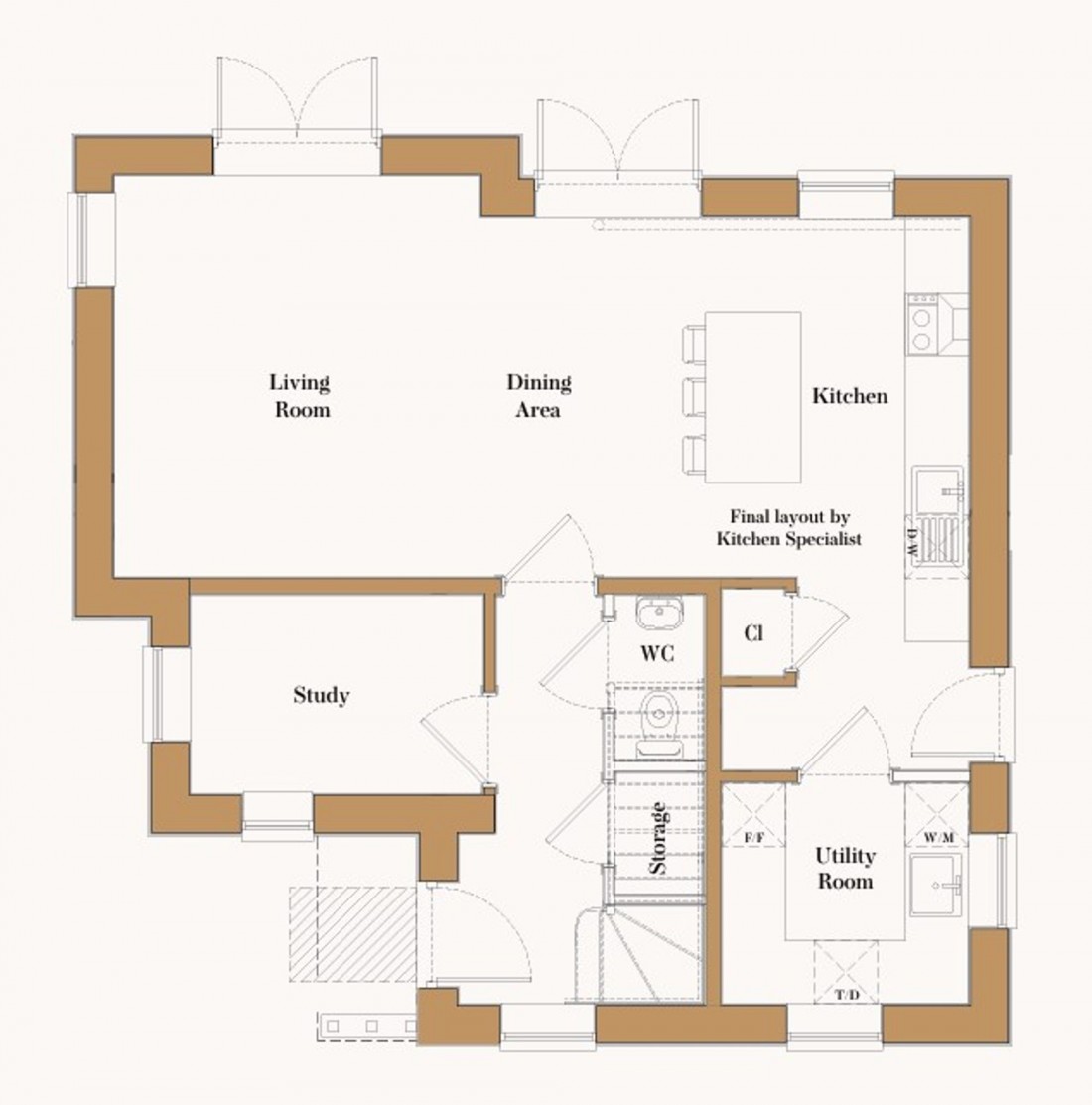 Floorplan for Thodays Crescent, Station Road, CB24