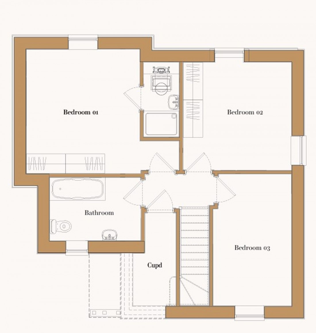 Floorplan for Thodays Crescent, Station Road, CB24