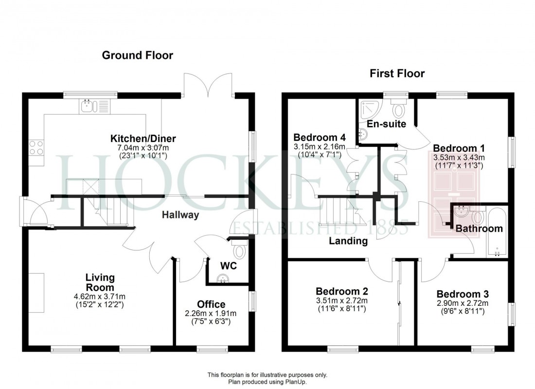 Floorplan for The Herons, Cottenham, CB24