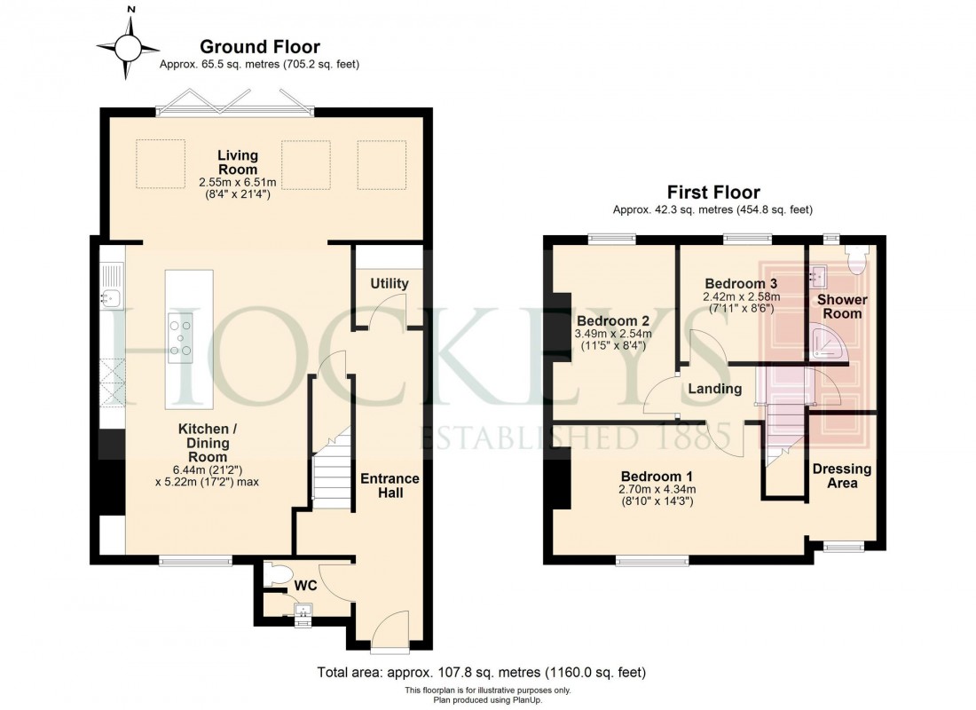 Floorplan for Eversden Road, Harlton, CB23