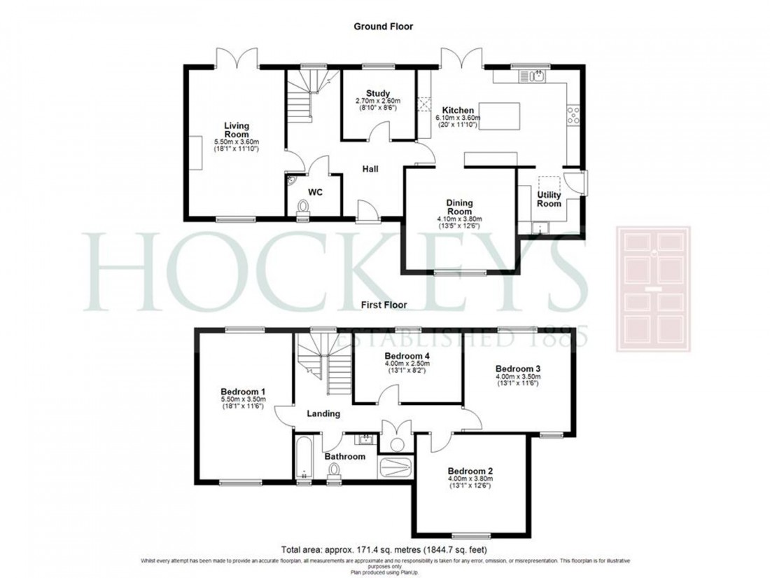 Floorplan for Rampton Drift, Longstanton, CB24