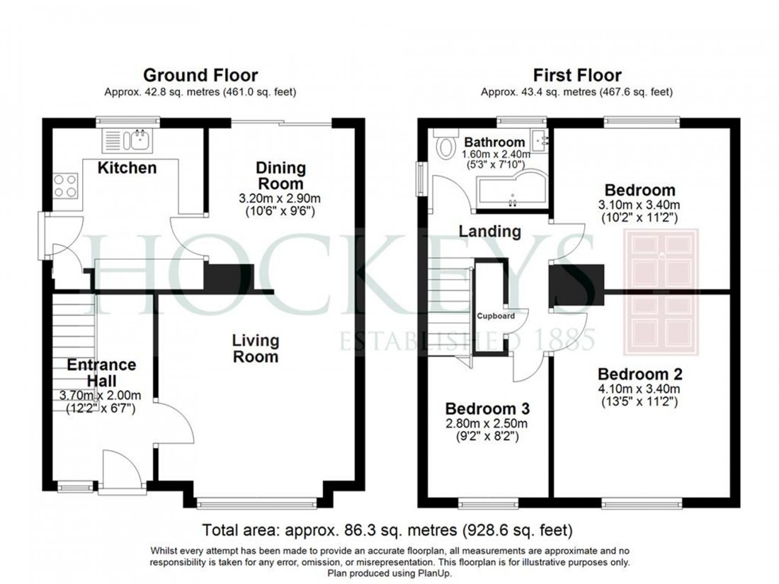 Floorplan for Whitegates, Newmarket, CB8