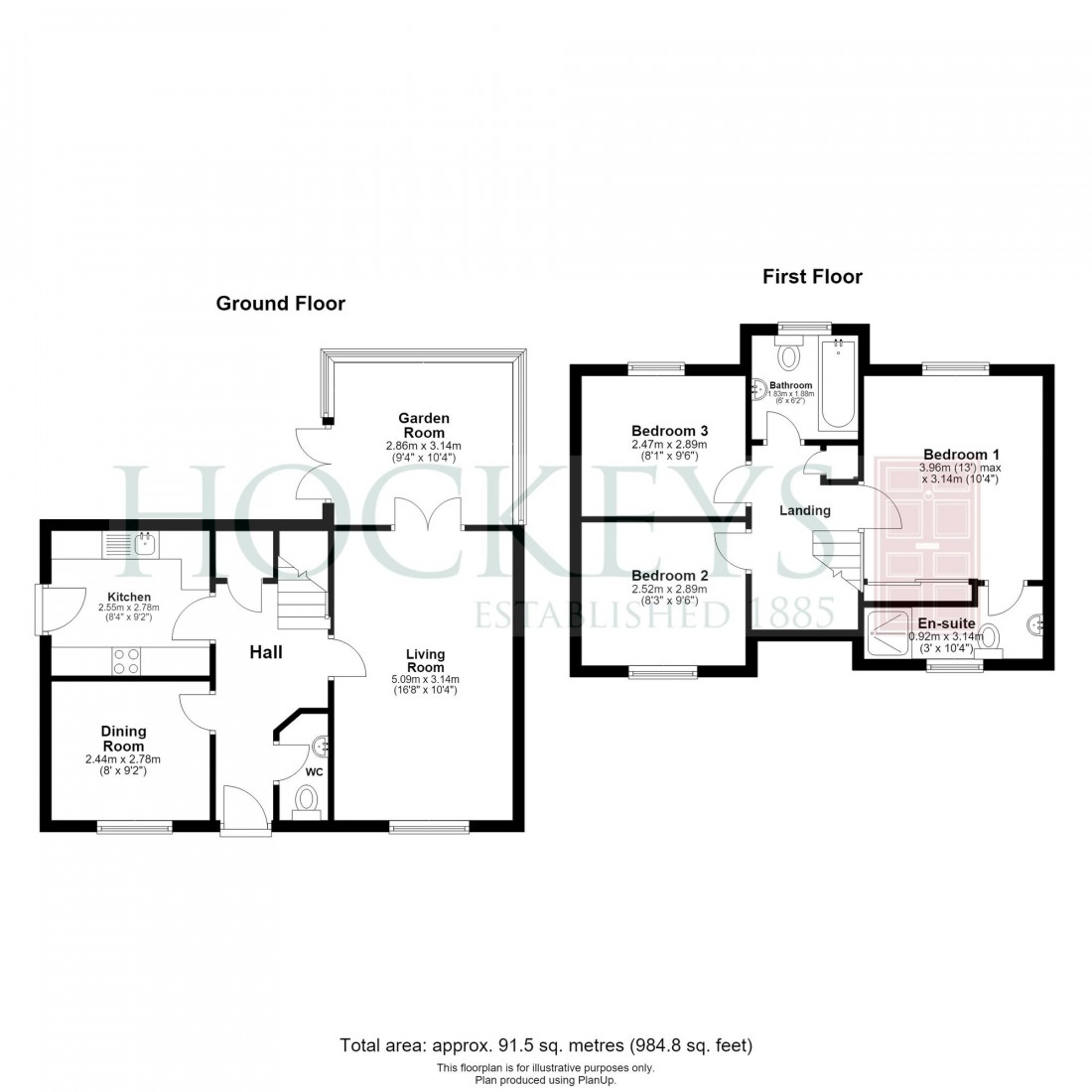 Floorplan for Heasman Close, Newmarket, CB8