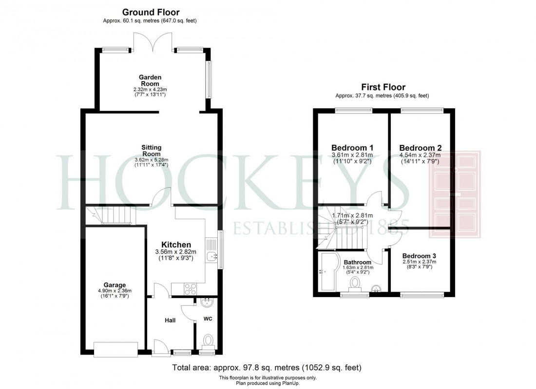 Floorplan for Drinkwater Close, Newmarket, CB8