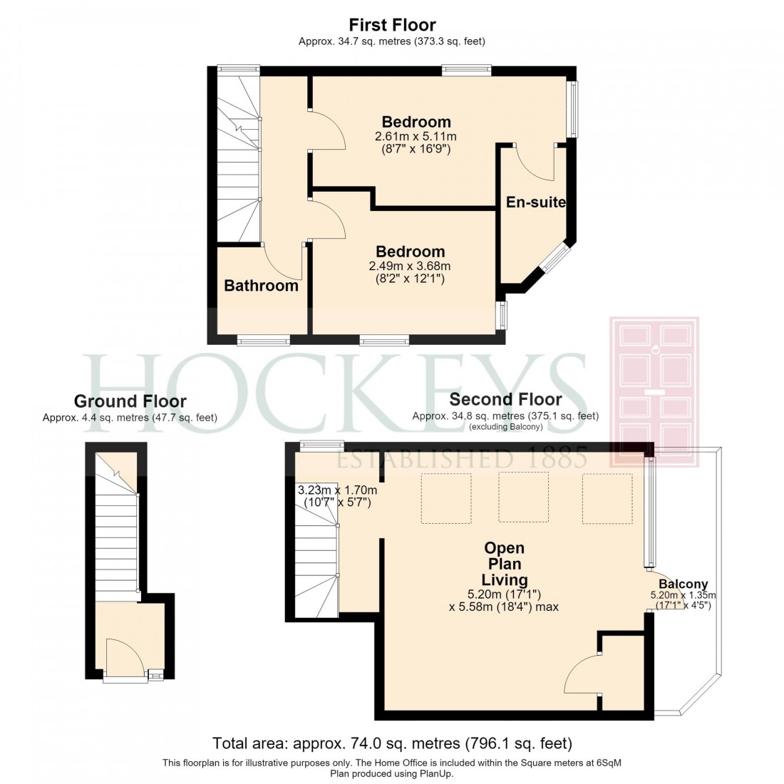 Floorplan for Greens Road, Cambridge, CB4