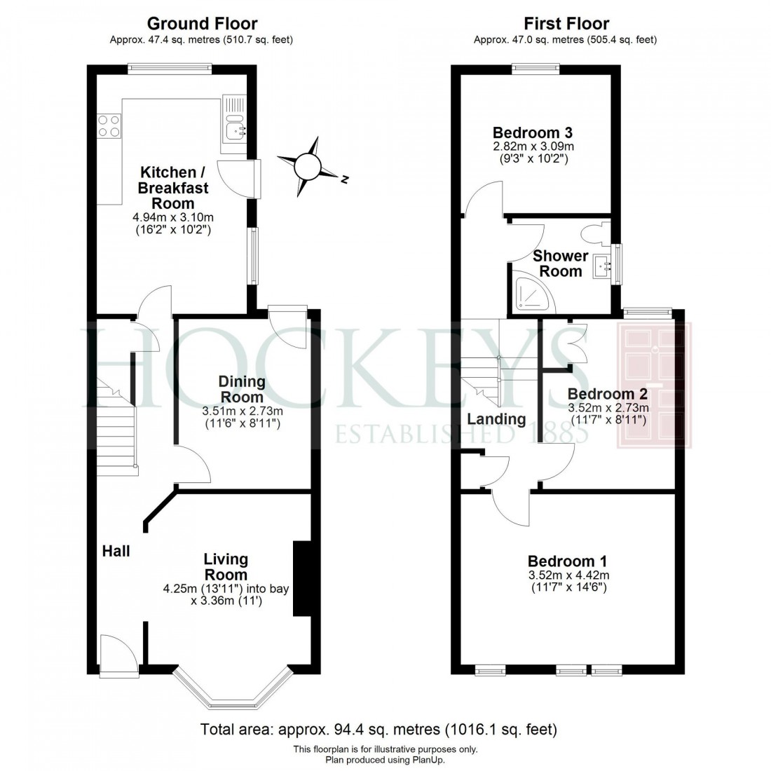 Floorplan for Arbury Road, Cambridge, CB4