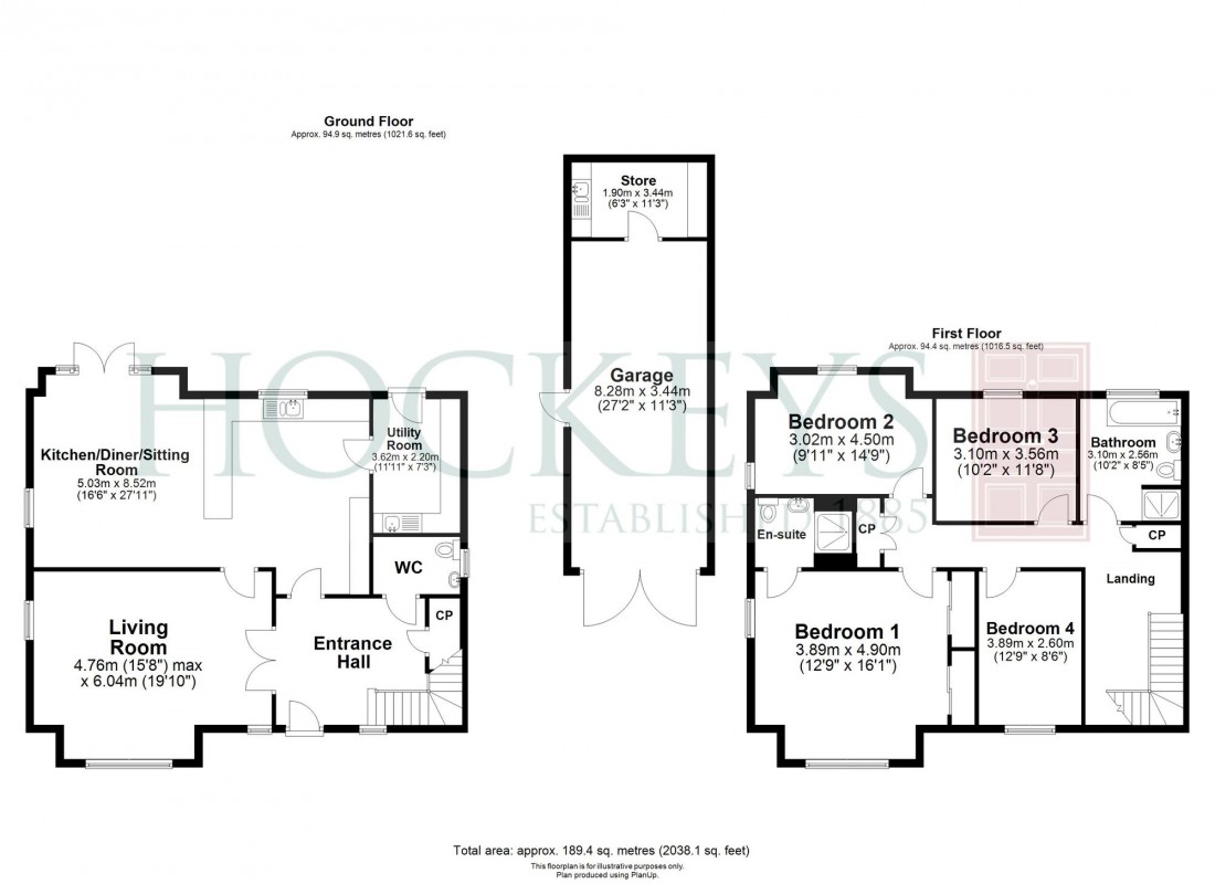 Floorplan for High Street, Great Abington, CB21