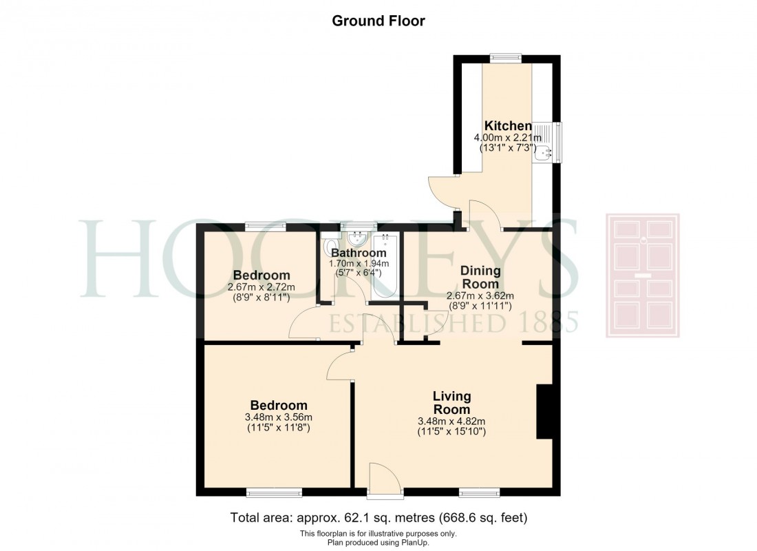 Floorplan for Chippenham Road, Moulton, CB8