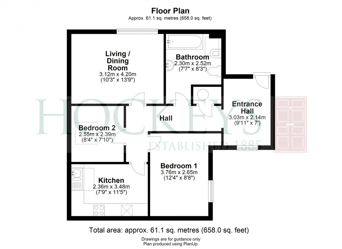 Floorplan for Broad Street, Cambridge, CB1