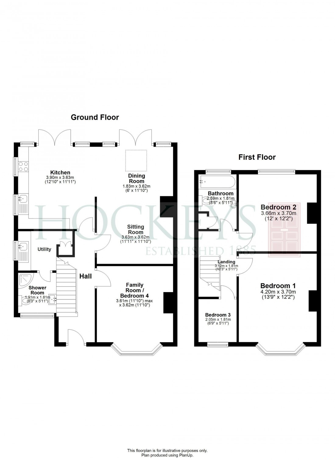 Floorplan for Ashley Road, Newmarket, CB8