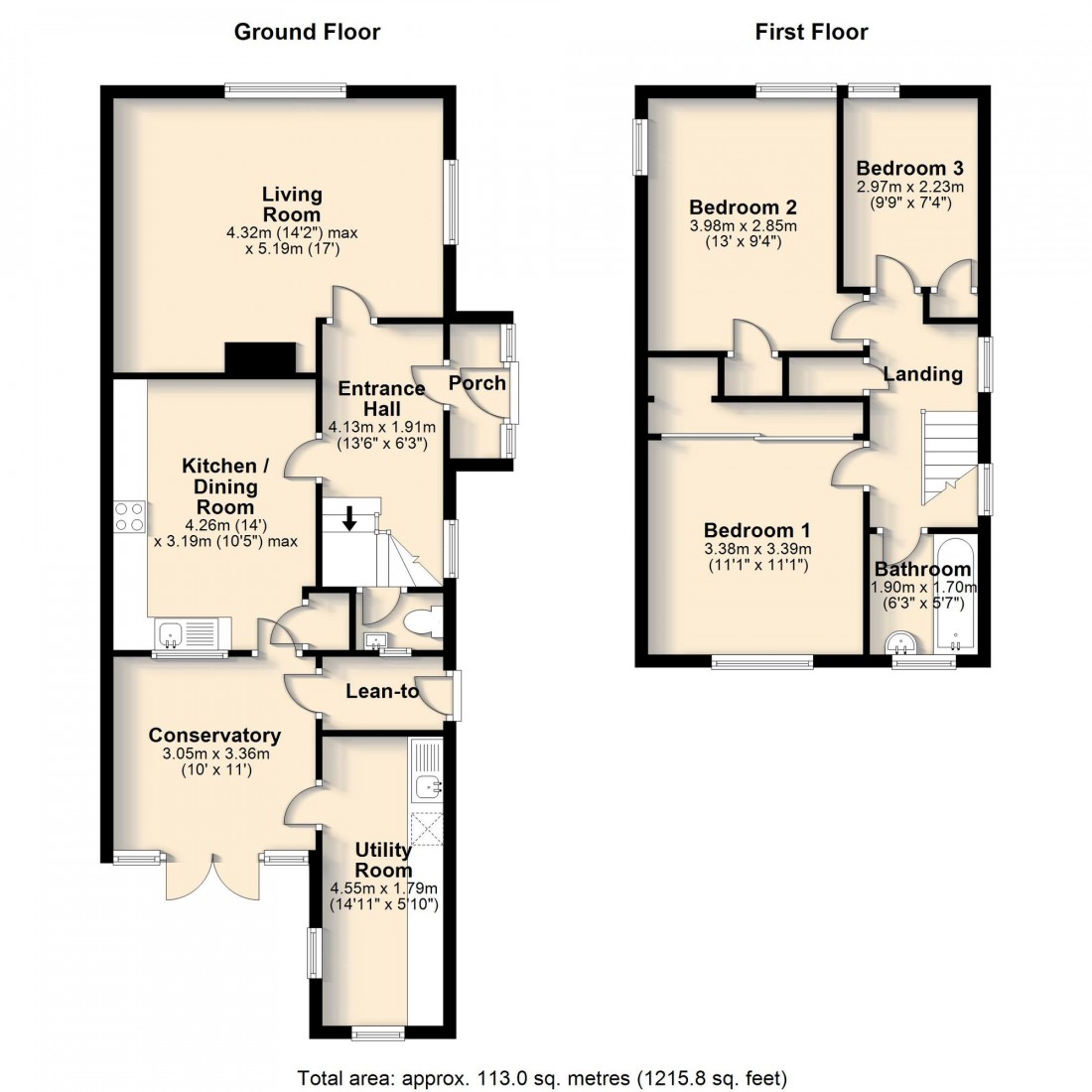 Floorplan for Whitehill Road, Cambridge, CB5