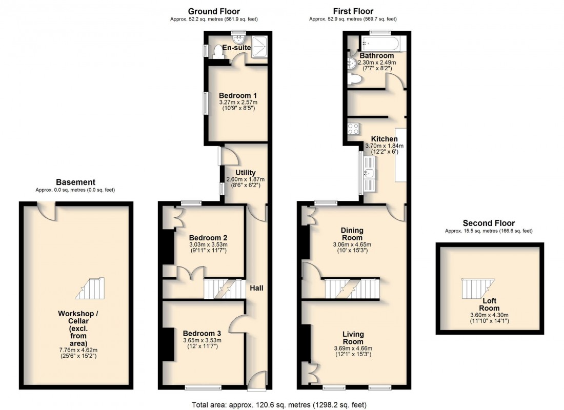 Floorplan for Sturton Street, Cambridge, CB1