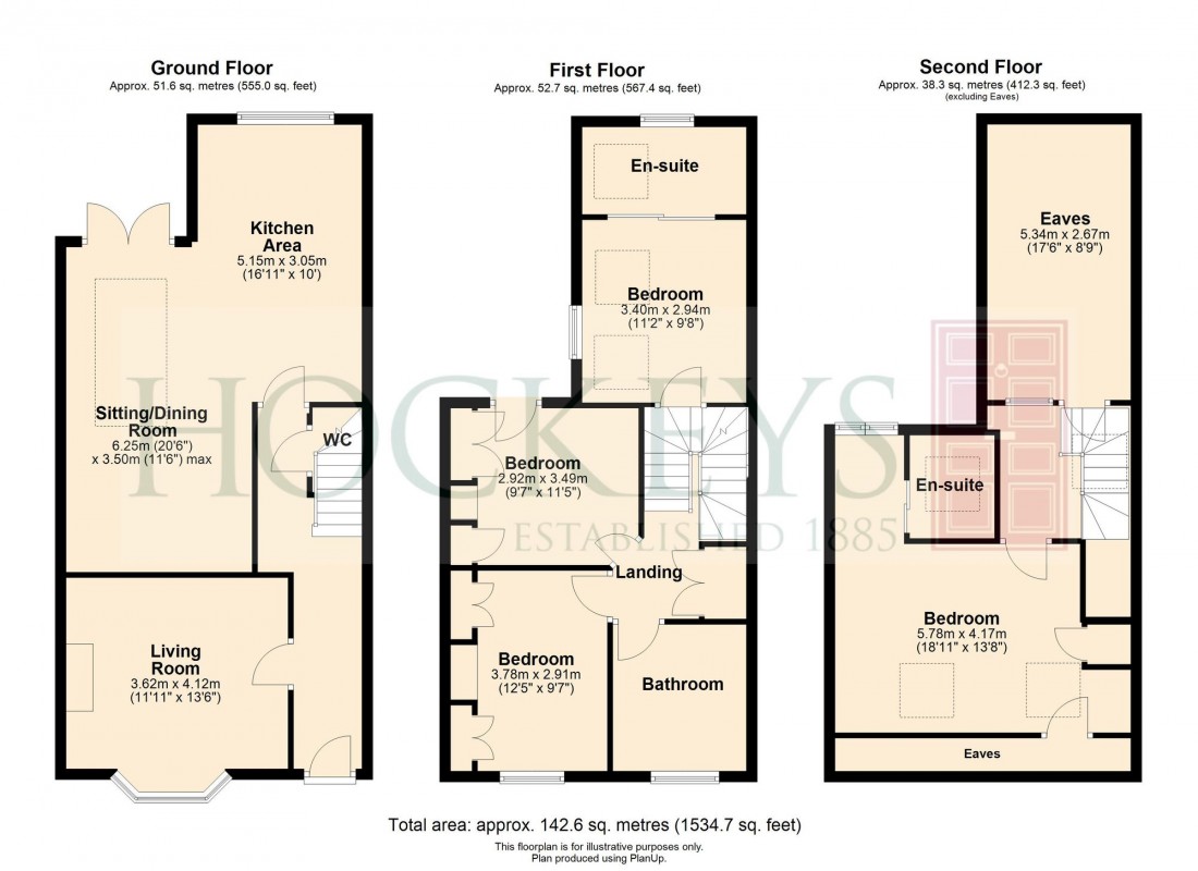 Floorplan for West View, Cambridge, CB3
