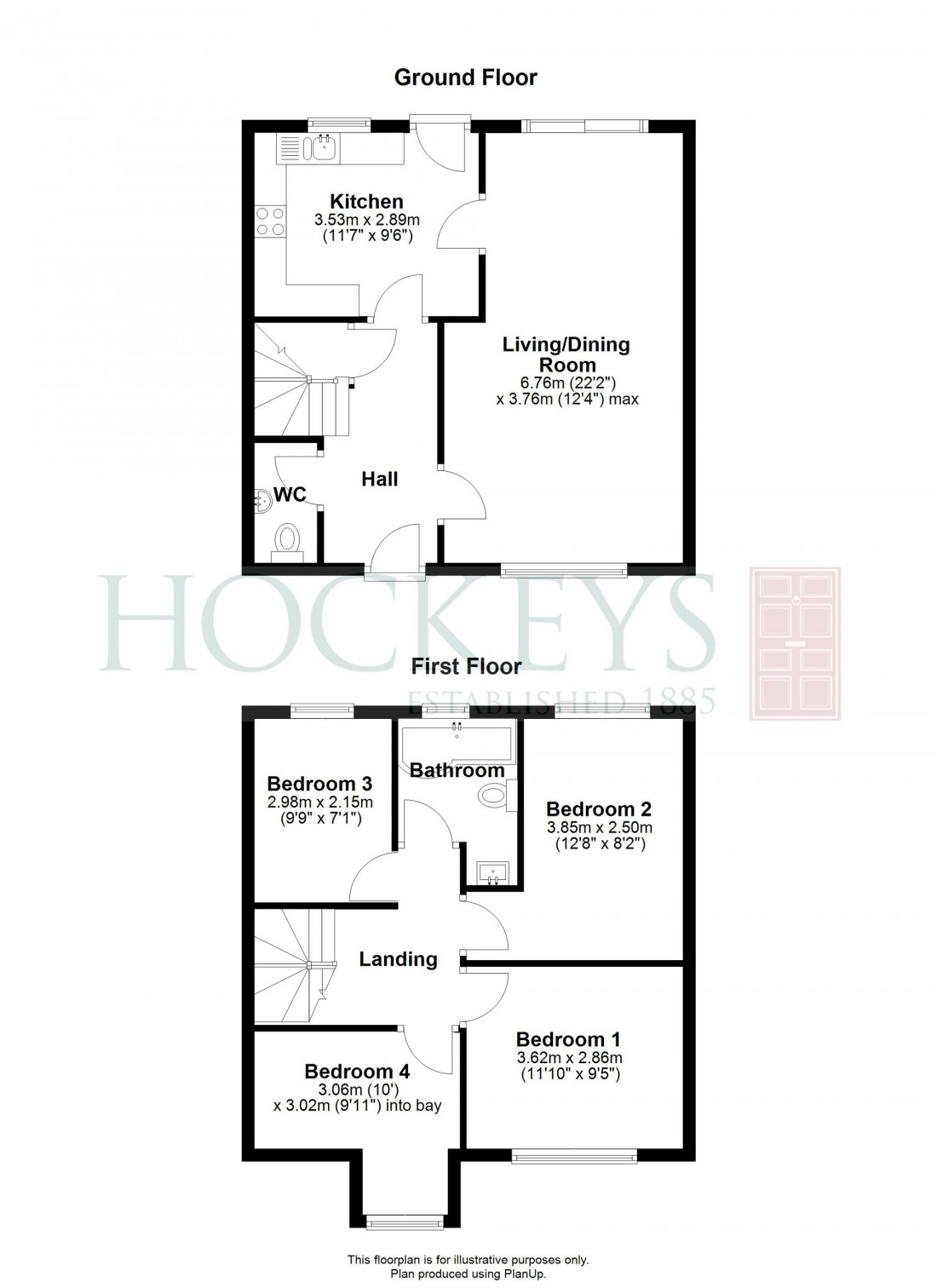 Floorplan for Balland Field, Willingham, CB24