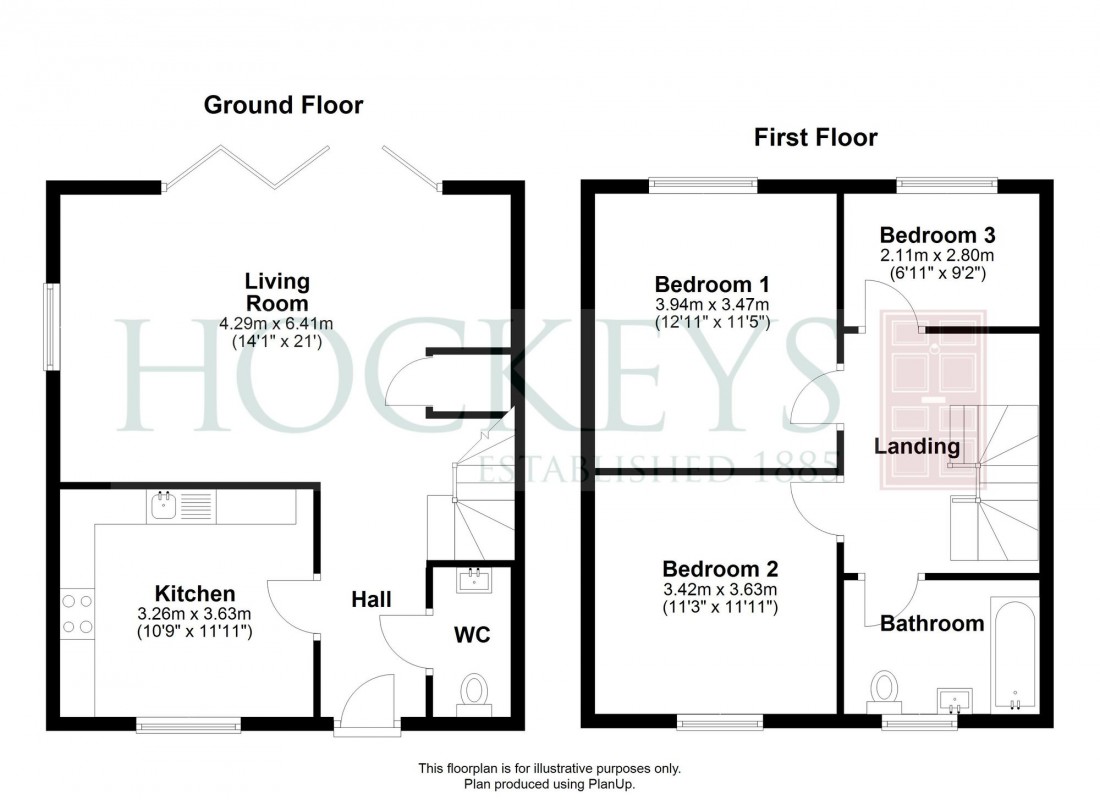 Floorplan for Limes Road, Hardwick, CB23