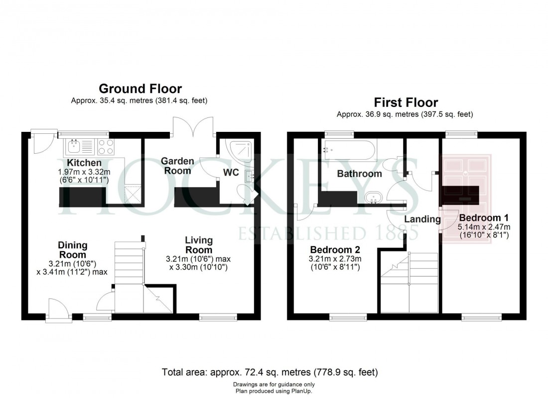 Floorplan for Castle Street, Cambridge, CB3