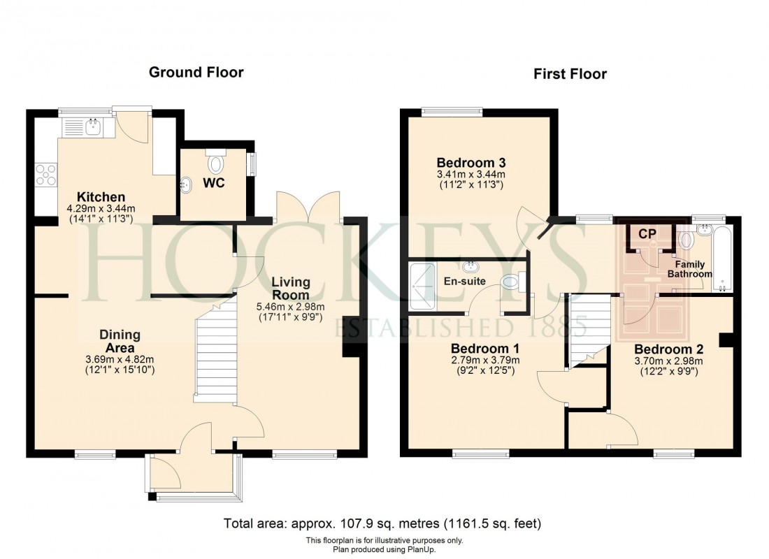 Floorplan for Rivey Way, Linton, CB21