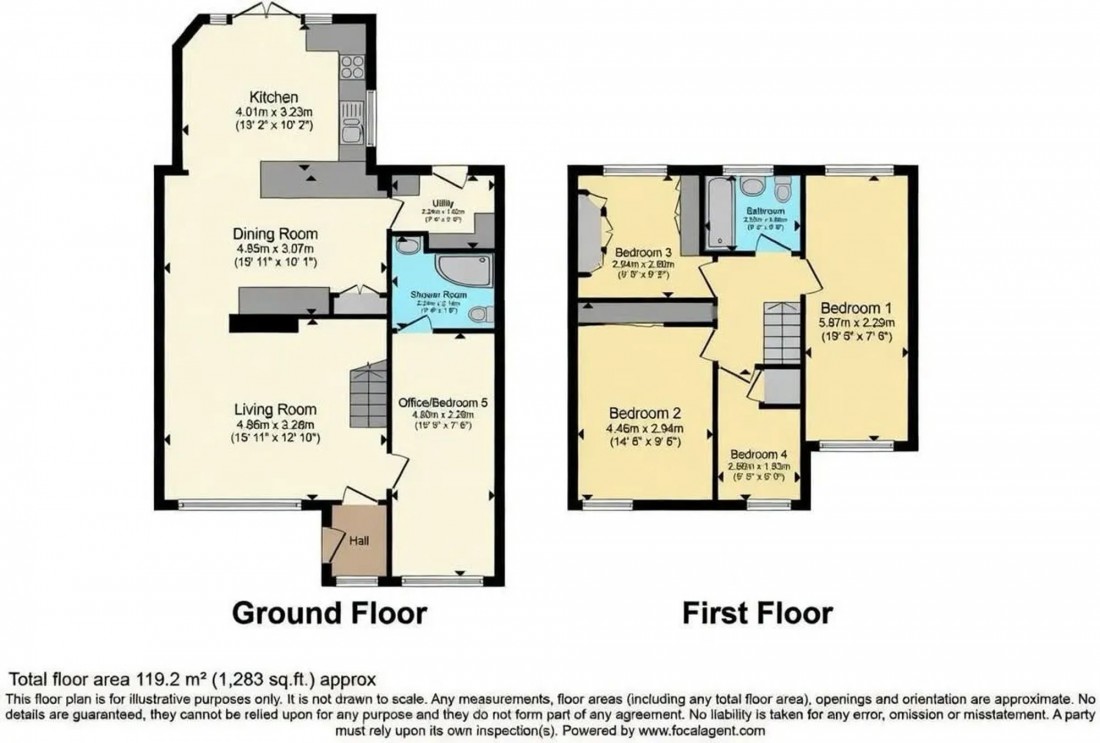 Floorplan for Meadow Court, Littleport, CB6