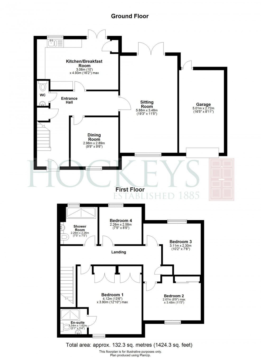 Floorplan for Downing Court, Swaffham Bulbeck, CB25