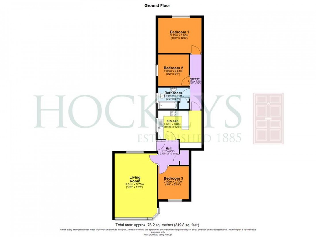 Floorplan for New Street, Mildenhall, IP28