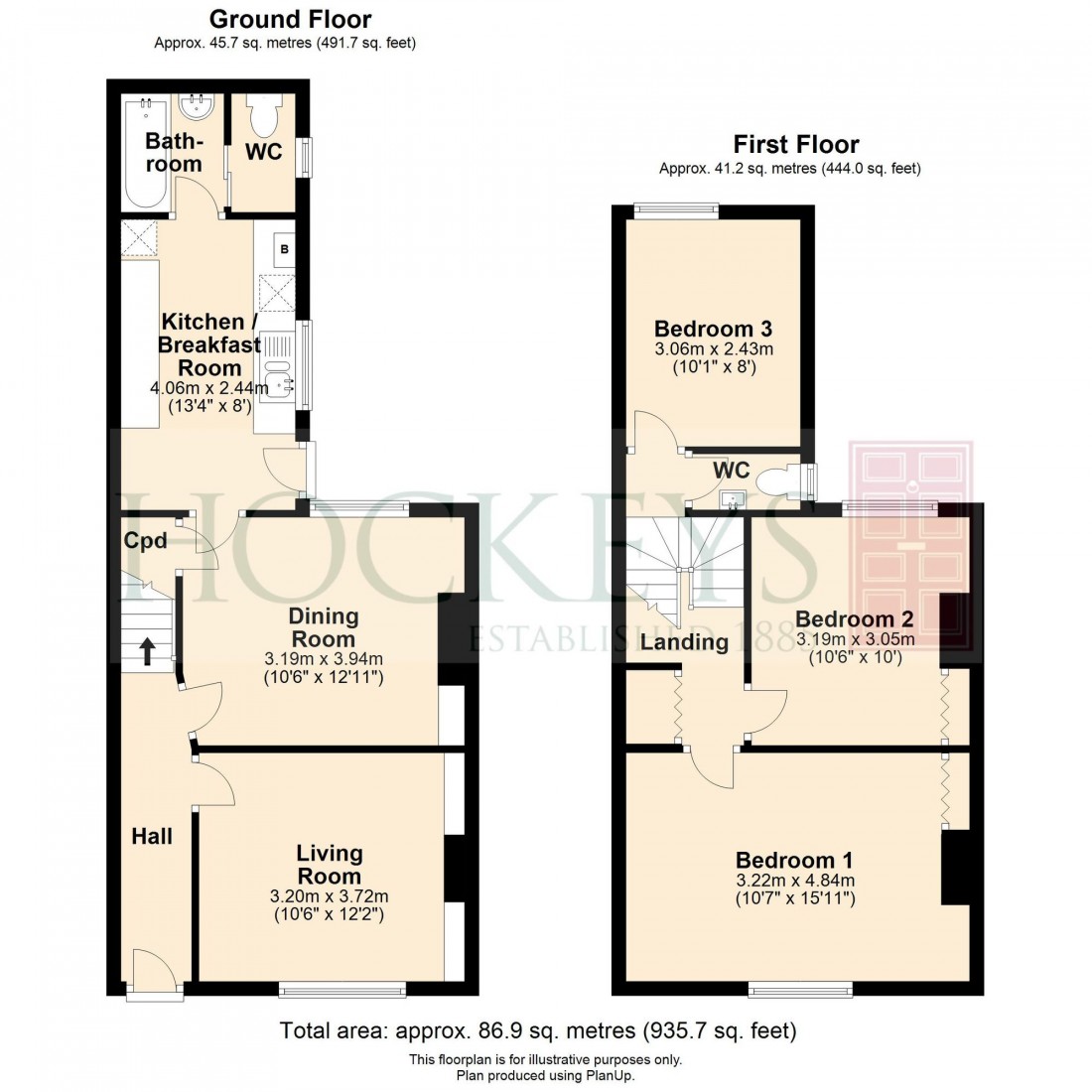 Floorplan for Gwydir Street, Cambridge, CB1