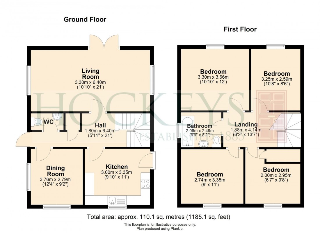 Floorplan for Ellwood Close, Isleham, CB7