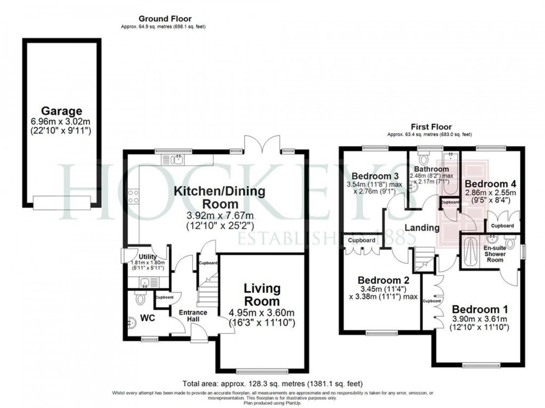 Floorplan for Gurteen Avenue, Little Wratting, CB9