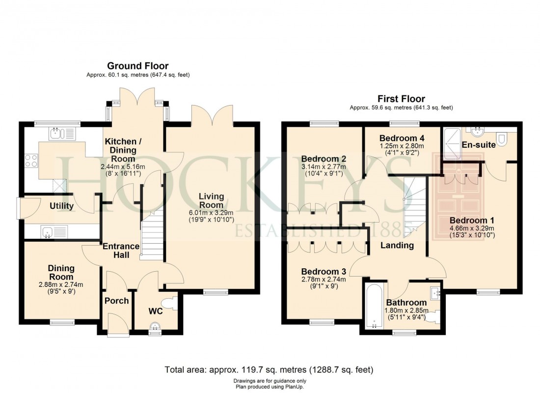 Floorplan for Heron Walk, Waterbeach, CB25