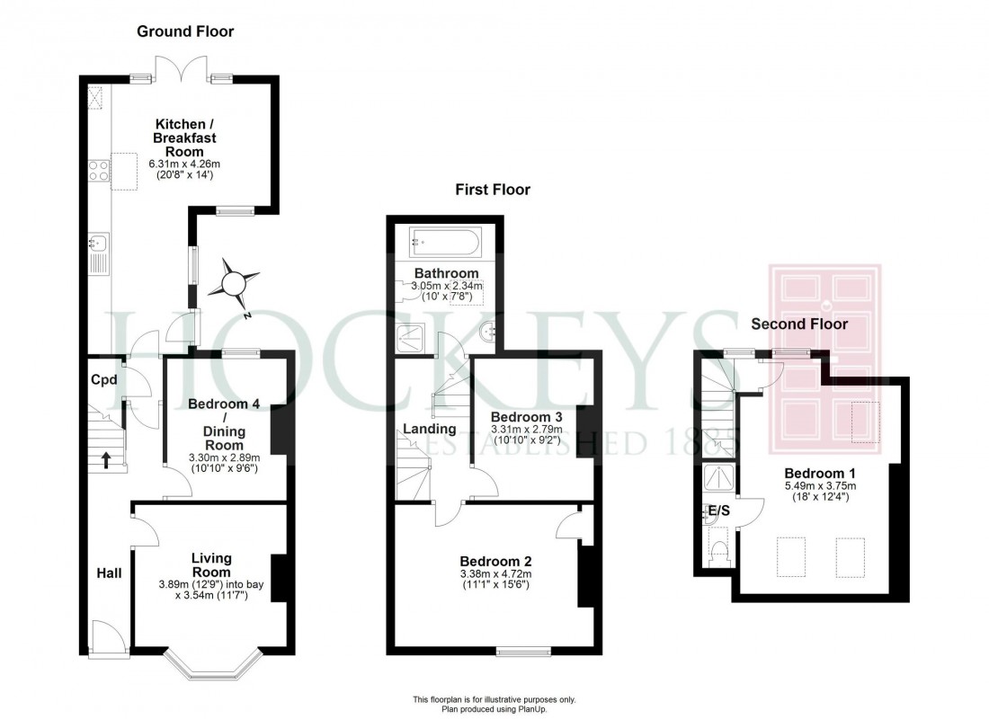 Floorplan for Abbey Road, Cambridge, CB5