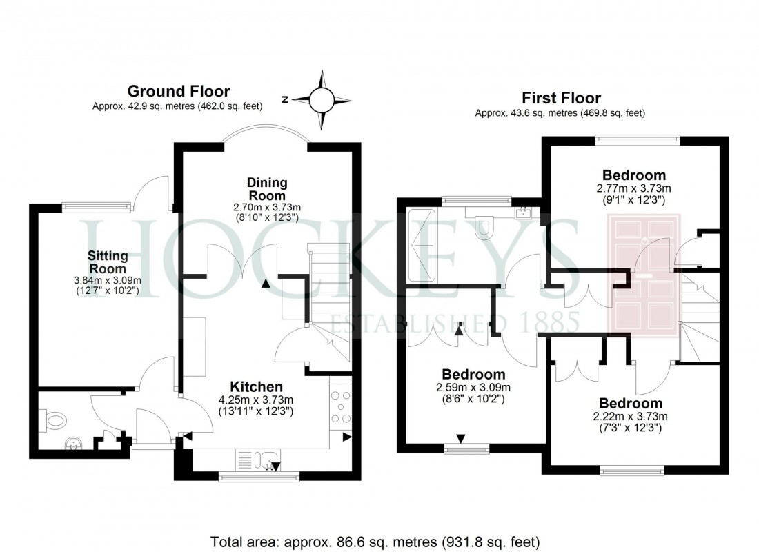 Floorplan for Kiln Close, Little Downham, CB6