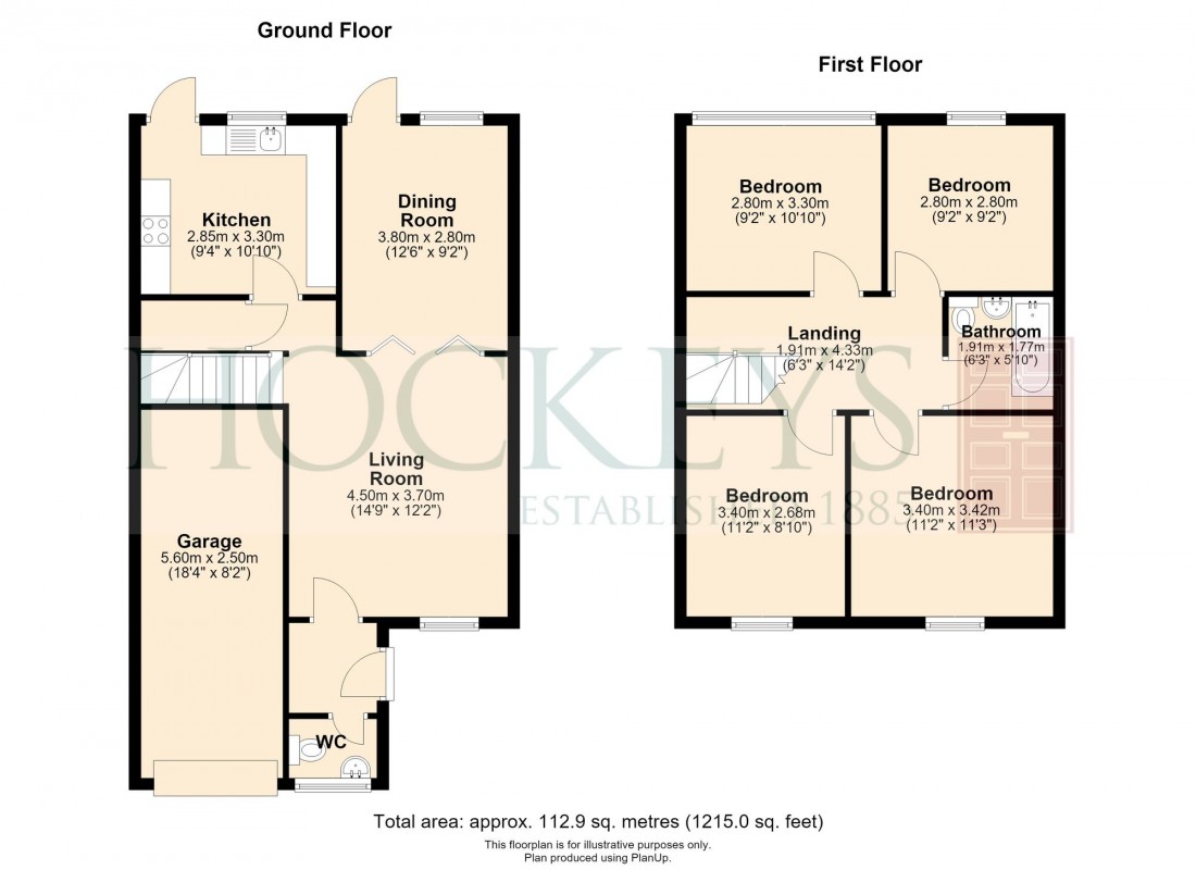 Floorplan for Orchard Way, Burwell, CB25