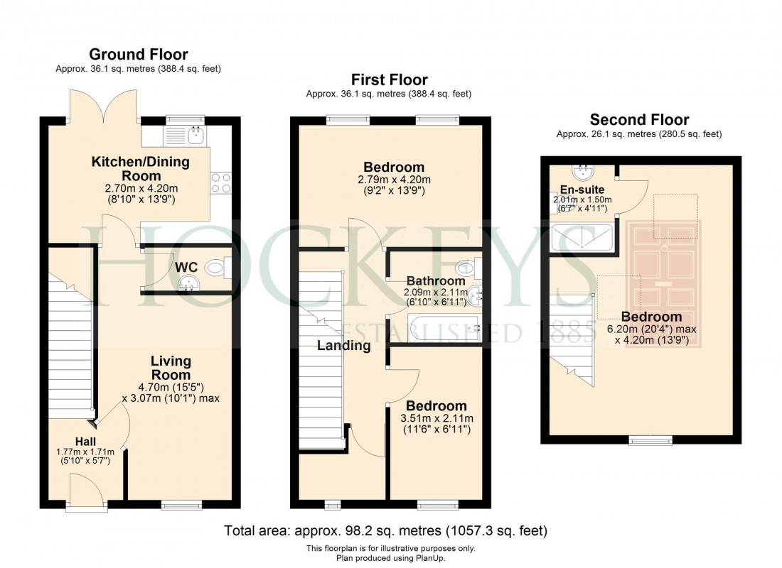 Floorplan for Mirabelle Close, Ely, CB6