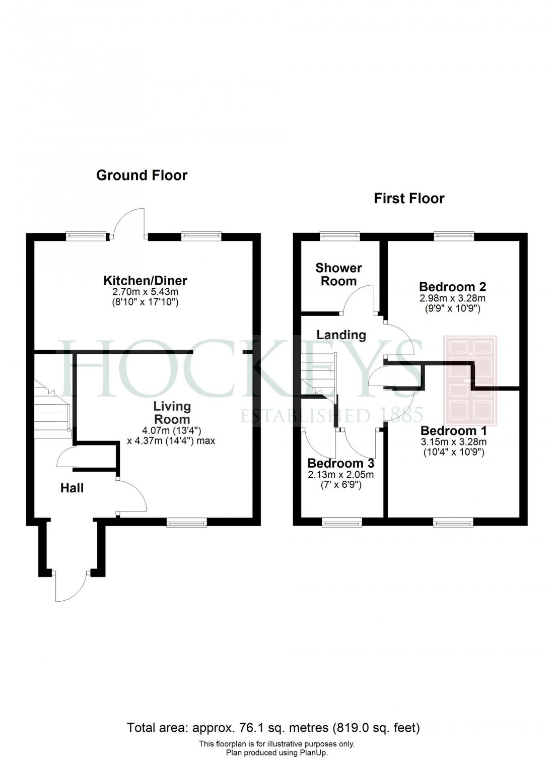 Floorplan for Pippin Walk, Hardwick, CB23