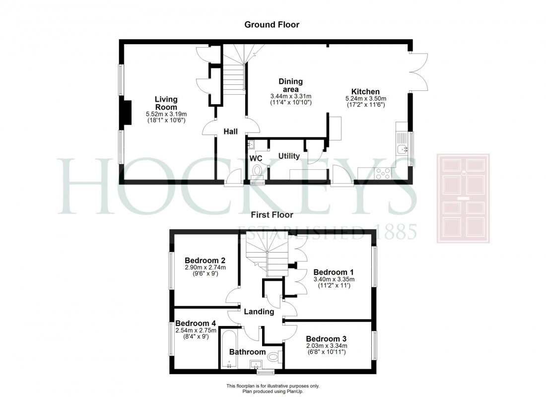 Floorplan for Priory Avenue, Swavesey, CB24