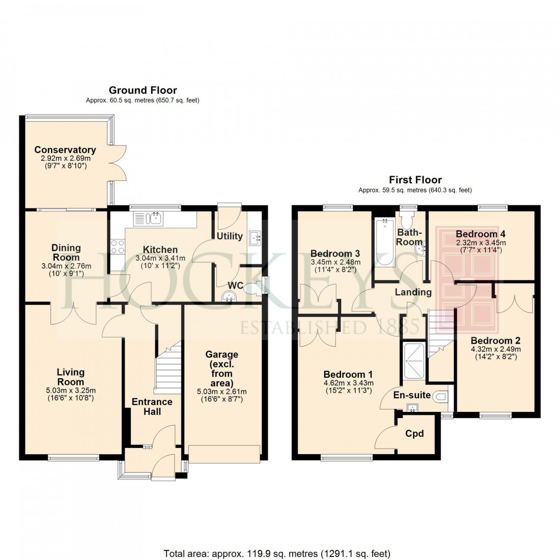 Floorplan for Barley Way, Linton, CB21