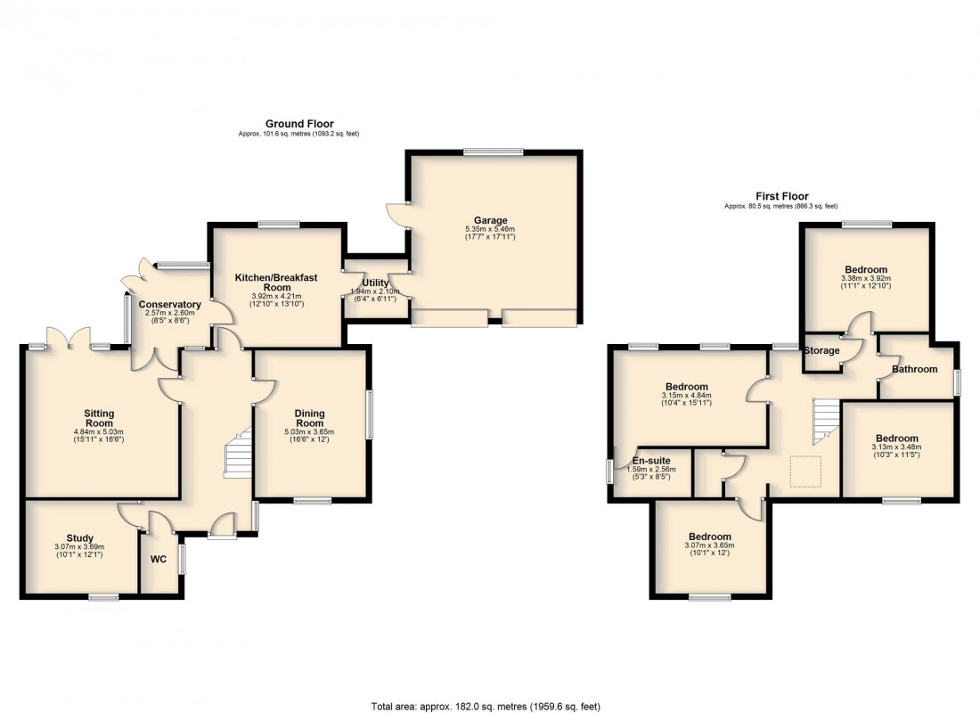 Floorplan for Toft Lane, Great Wilbraham, CB21