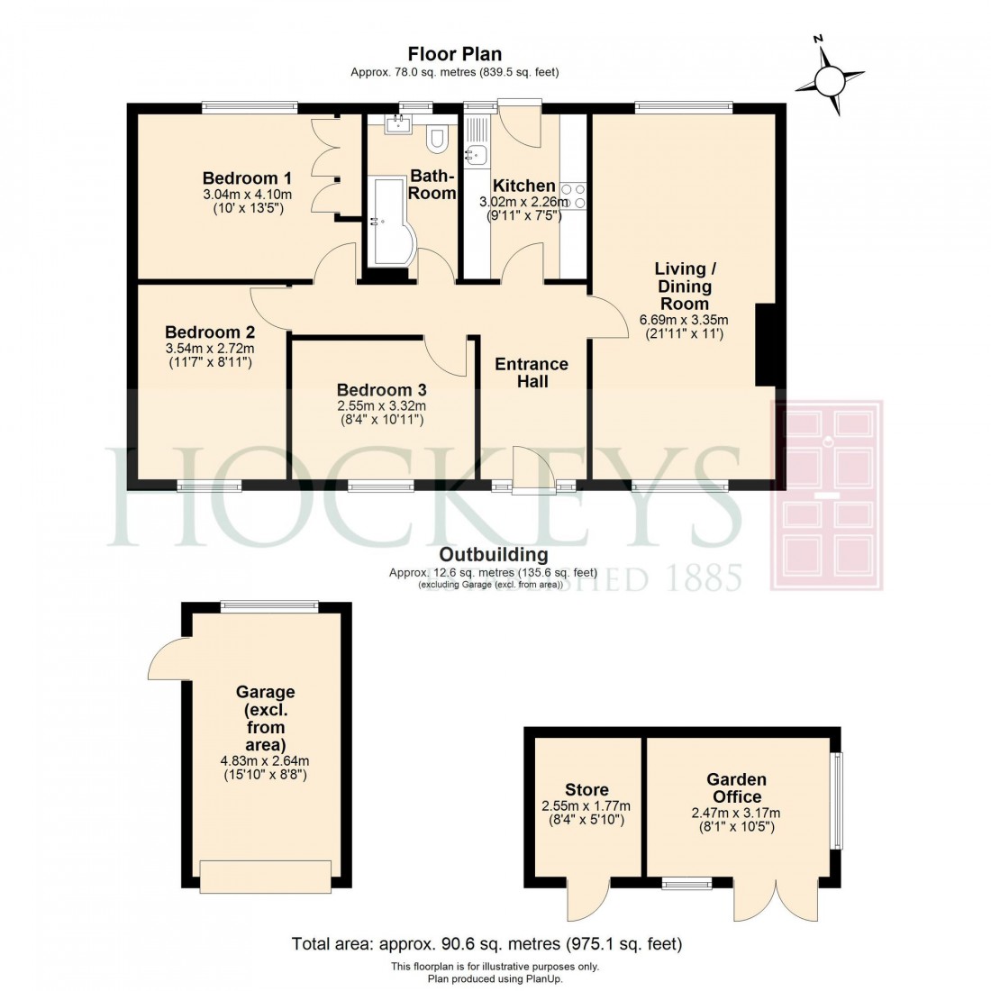 Floorplan for Cherry Bounds Road, Girton, CB3