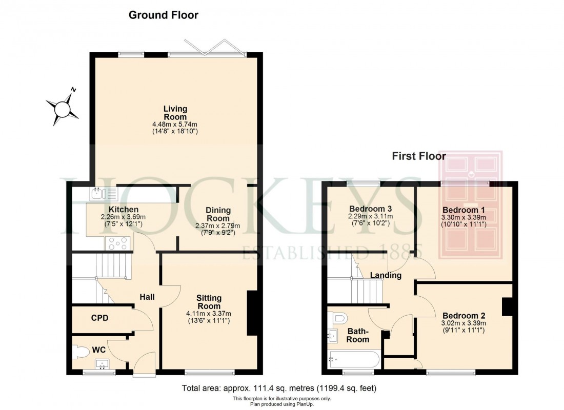 Floorplan for Church Close, Great Wilbraham, CB21