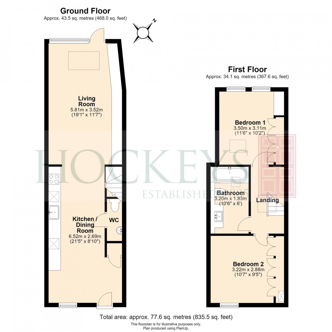 Floorplan for Kingston Street, Cambridge, CB1