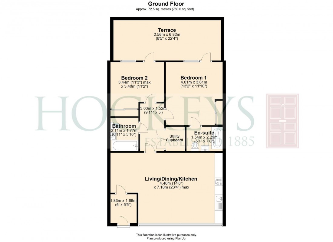 Floorplan for Great Northern Road, Cambridge, CB1