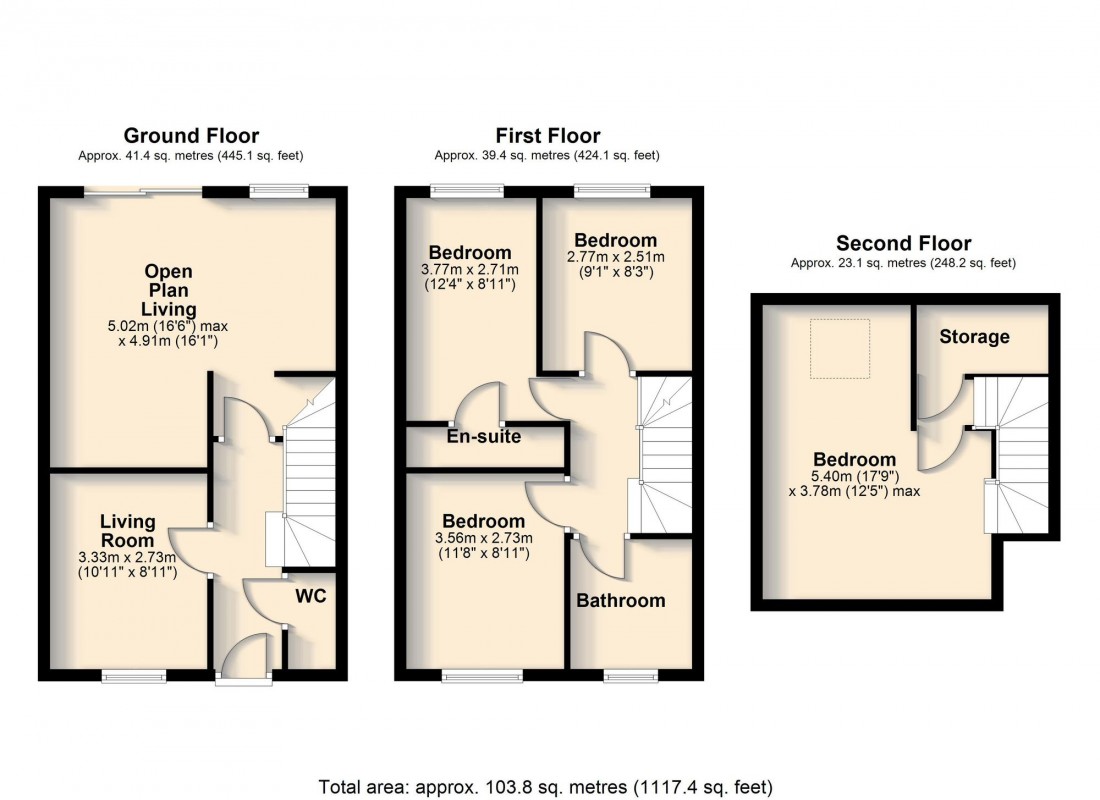 Floorplan for Thoday Street, Cambridge, CB1