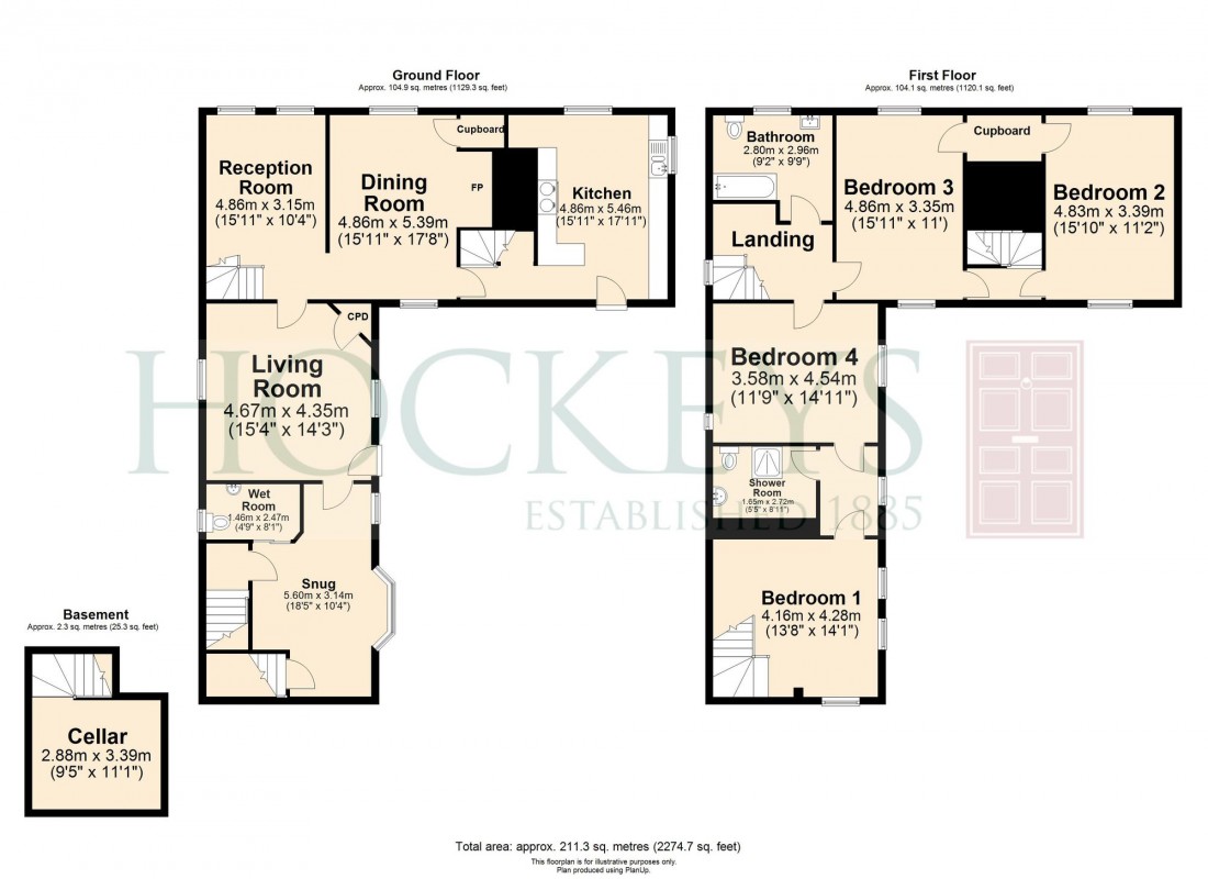 Floorplan for High Street, Linton, CB21