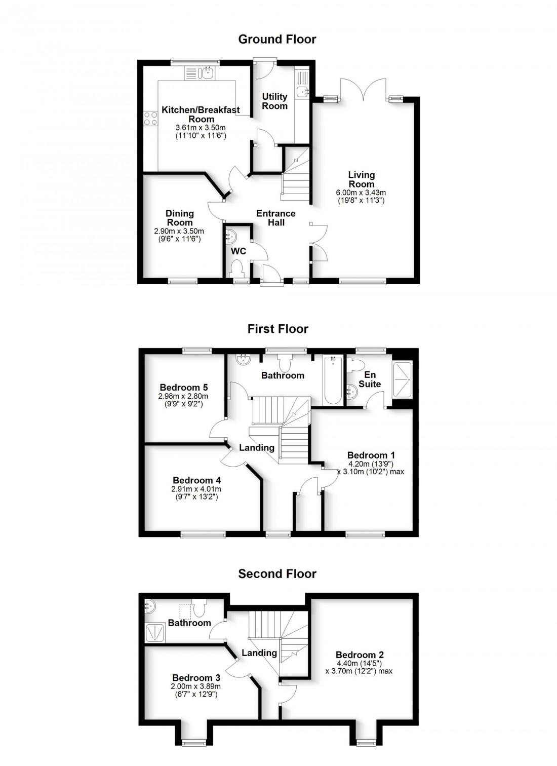 Floorplan for Stevensons Road, Longstanton, CB24
