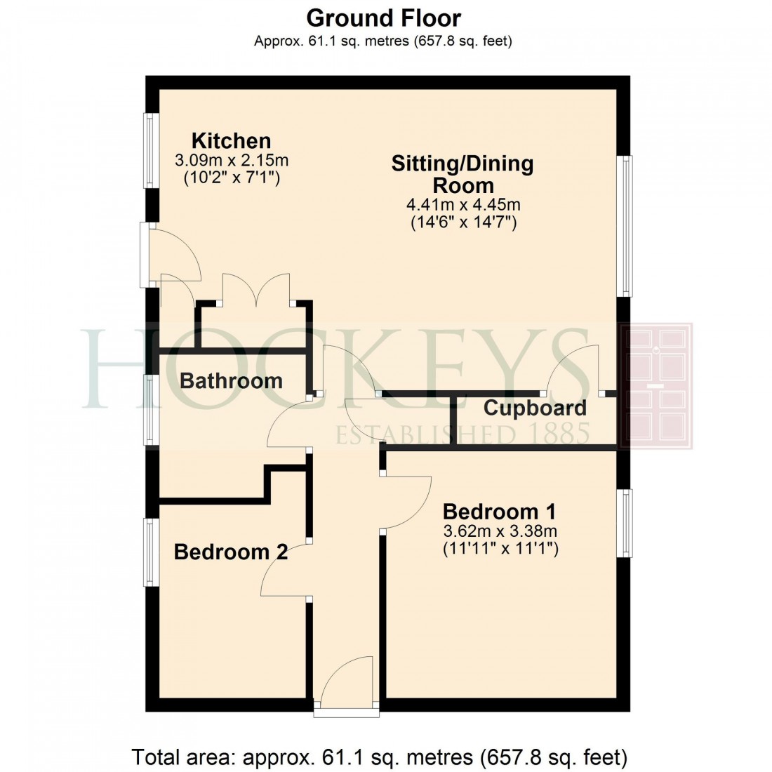 Floorplan for Gilbert Close, Cambridge, CB4