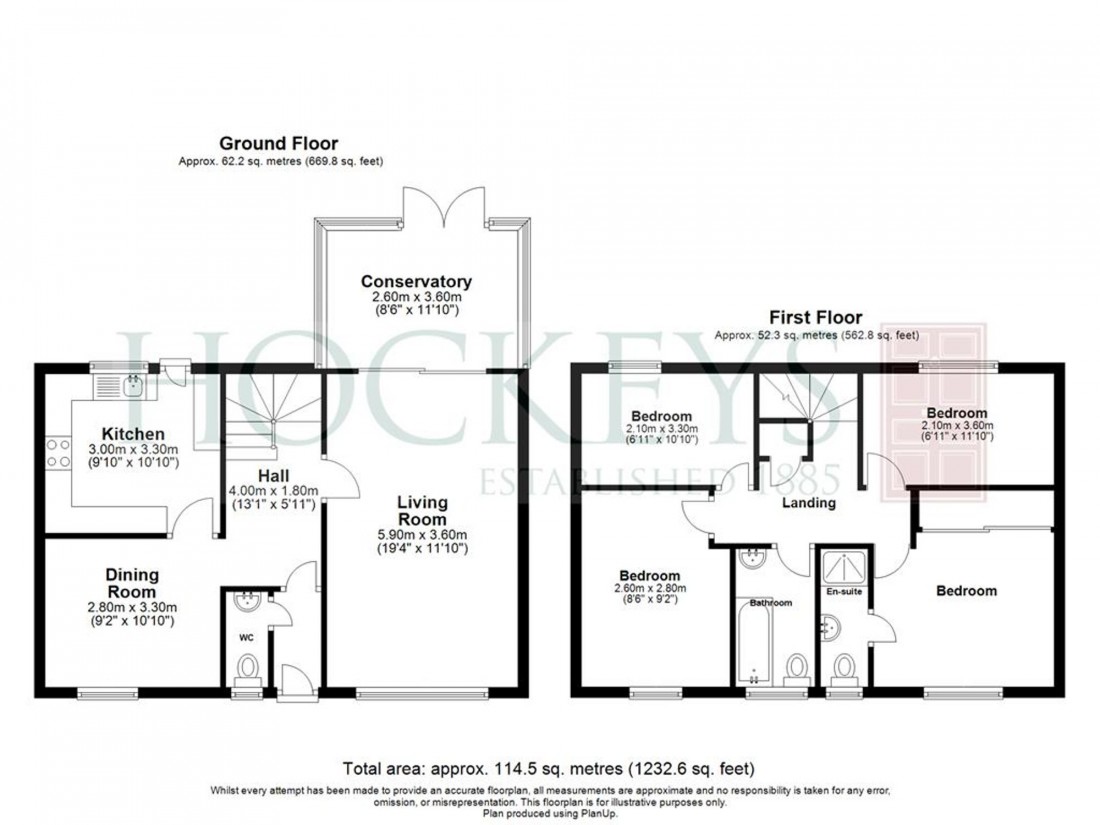 Floorplan for Hurts Croft, Fordham, CB7