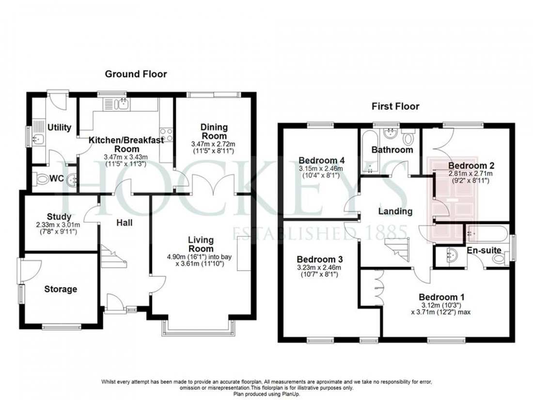 Floorplan for Saxon Way, Willingham, CB24